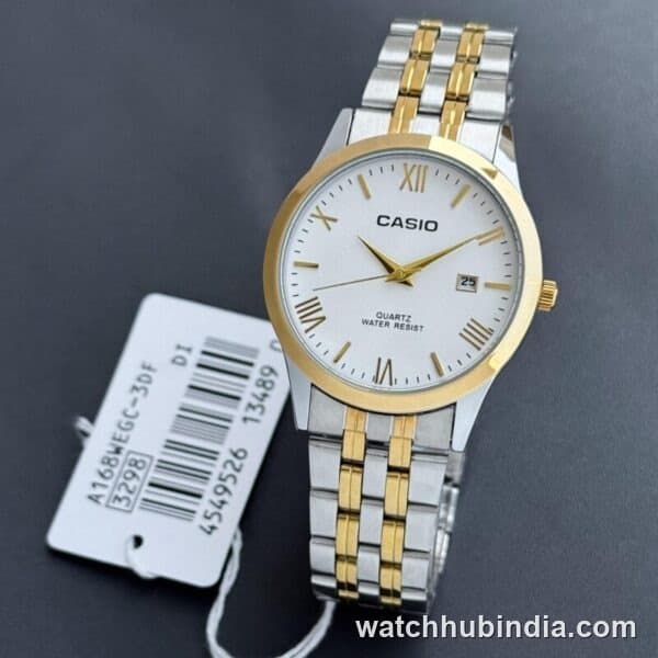Casio Classic Two Tone White Dial Timepiece