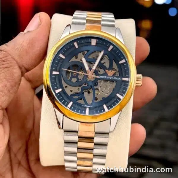 Emporio Armani Skeleton Automatic Watch