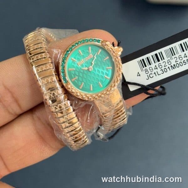 Just Cavalli Cerchio Snake Green Dial Quartz