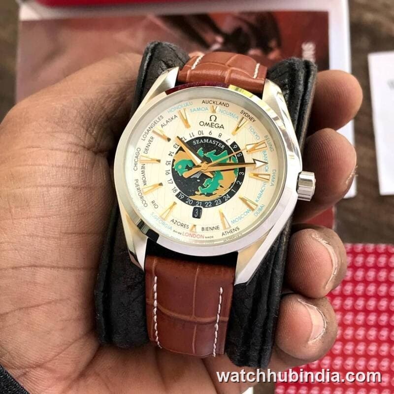 Omega Aquatera WorldMap Seamaster White Dial