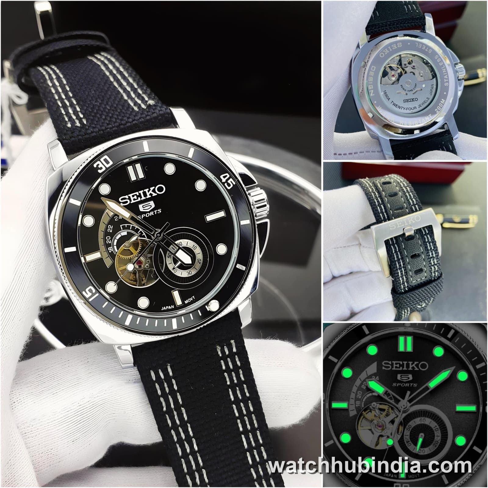 Seiko Tourbillon Black 43mm Watch