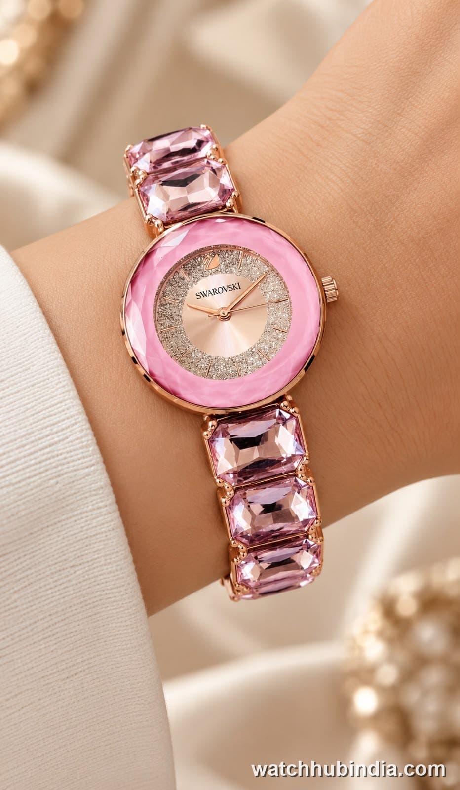 Swarovski Crystal Bracelet Ladies Watch 4 Colours